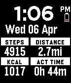 Health Metrics Watch Face:left